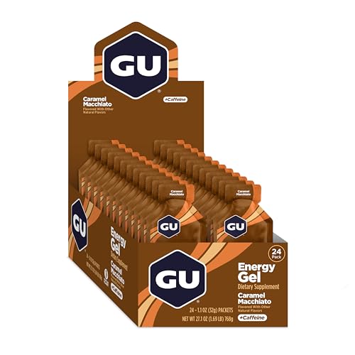 GU Energy Original Sports Nutrition Energy Gel, Vegan, Gluten-Free, Kosher, and Dairy-Free On-the-Go Energy for Any Workout, 24-Count, Assorted Fruity Flavors