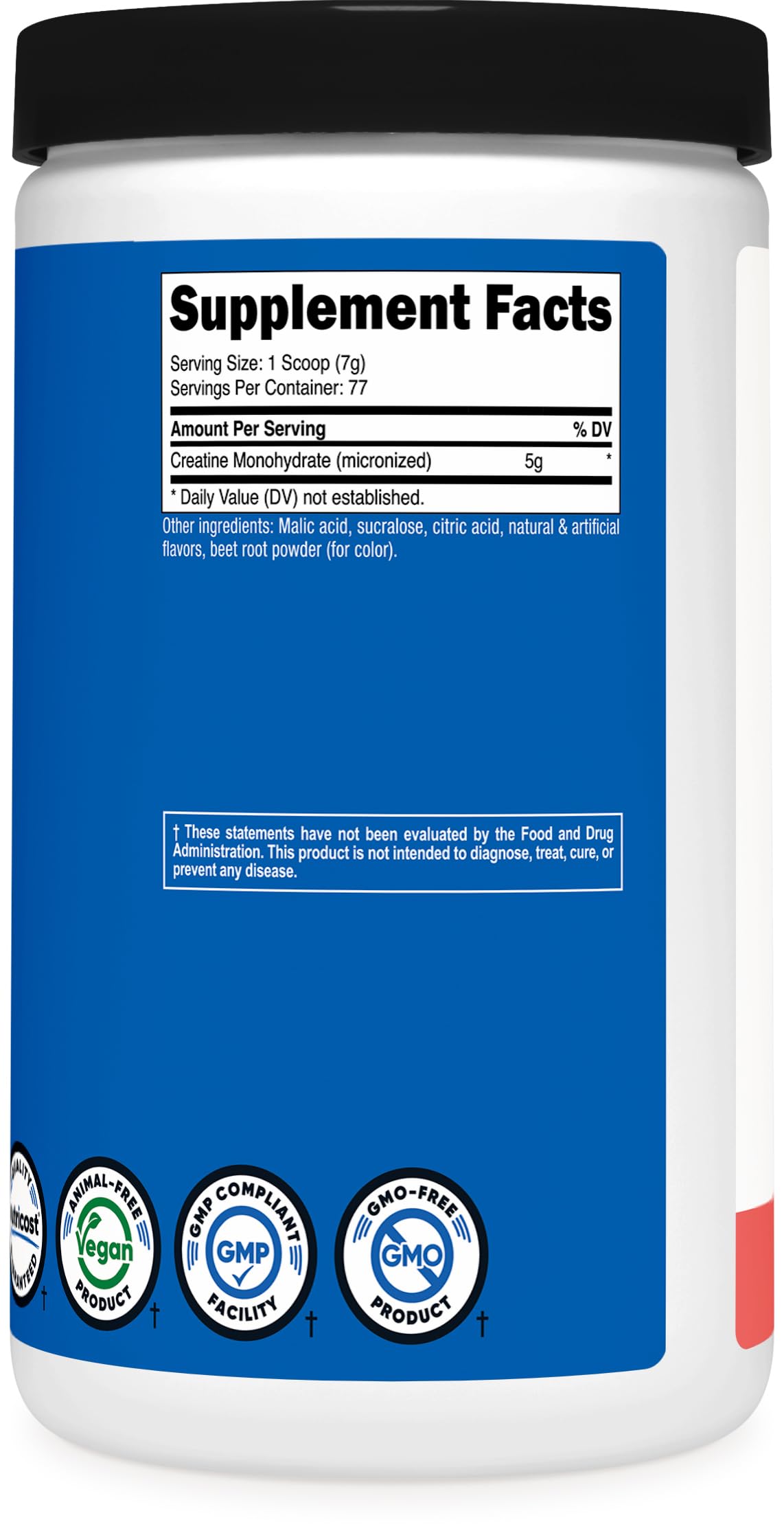 Nutricost Creatine Monohydrate Micronized Powder 500G, 5000mg Per Serv (5g) - 100 Servings, 17.9 Oz