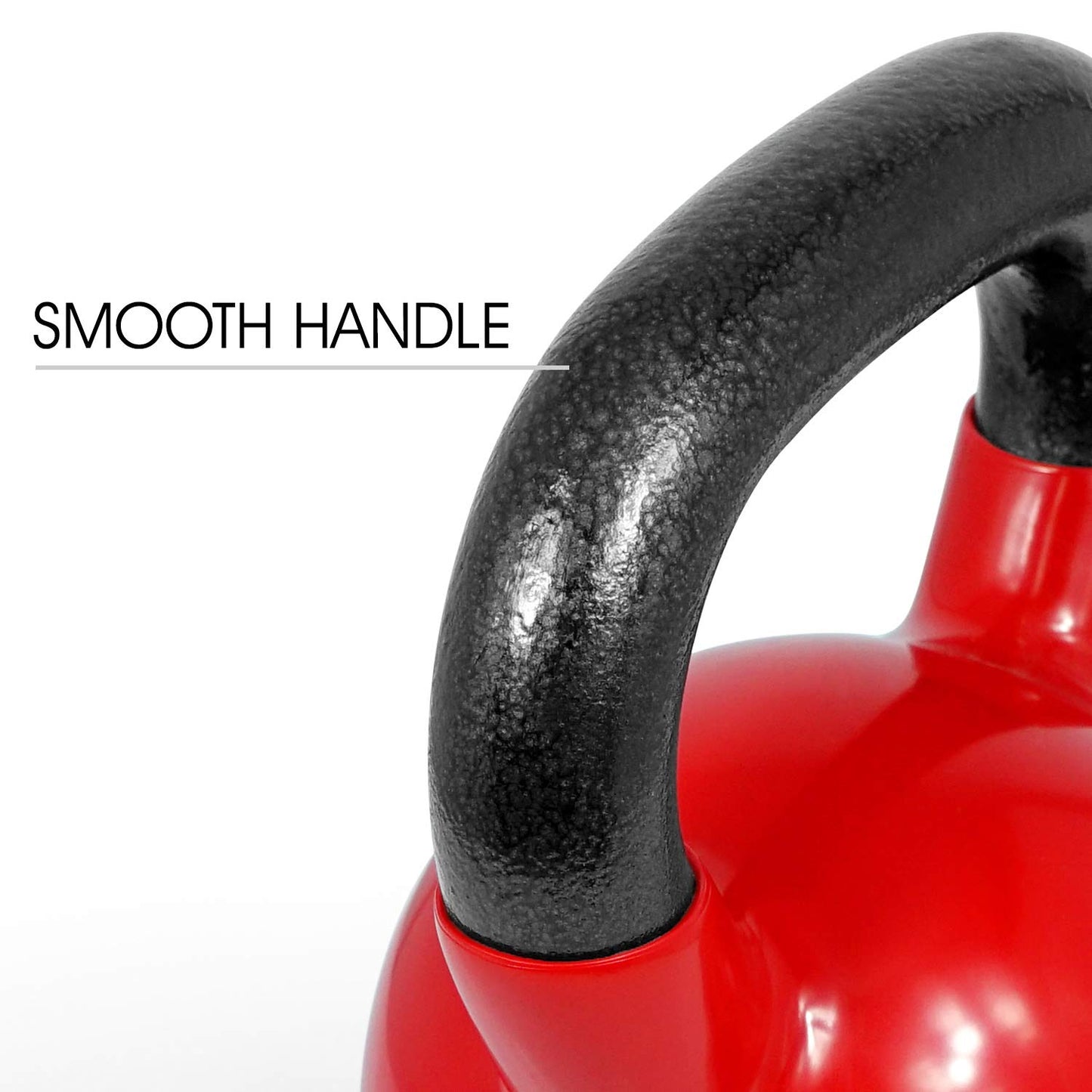 Yes4All Kettlebell, Vinyl Coated Kettlebell Cast Iron Sets with Stable Flat Bottom for Full Body Workout, Push up, Grip Strength Training & Weights Exercises