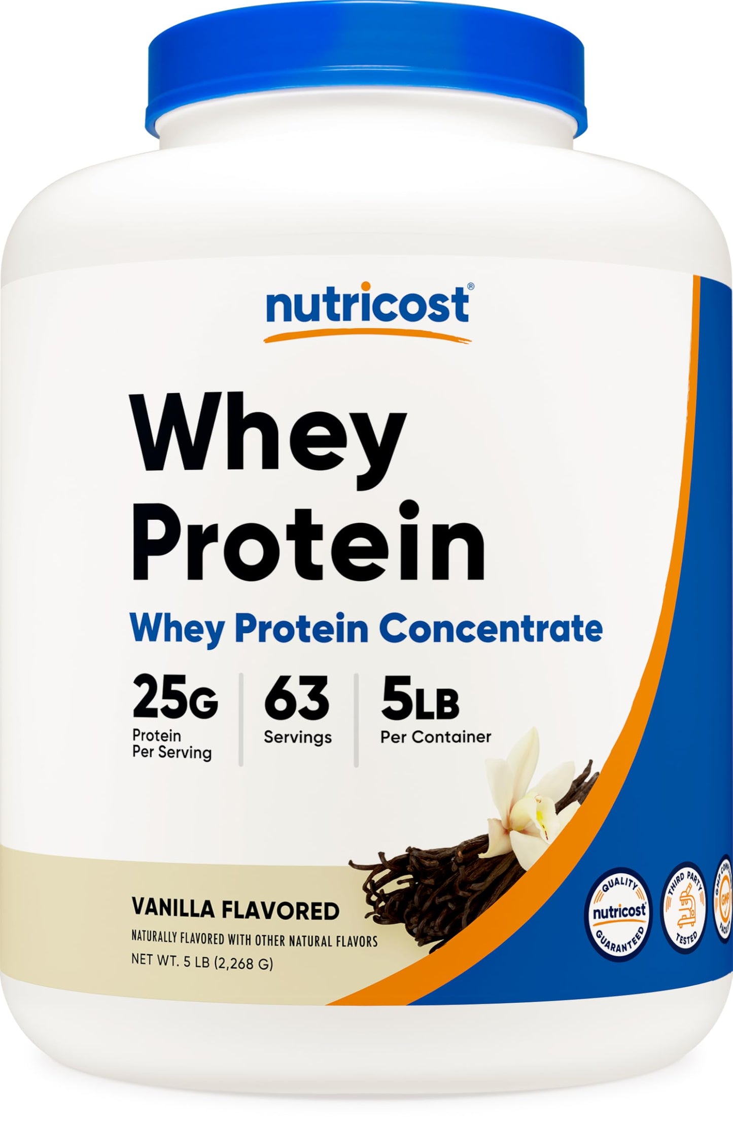Nutricost Whey Protein Powder, Unflavored, 5 pounds - from Whey Protein Concentrate
