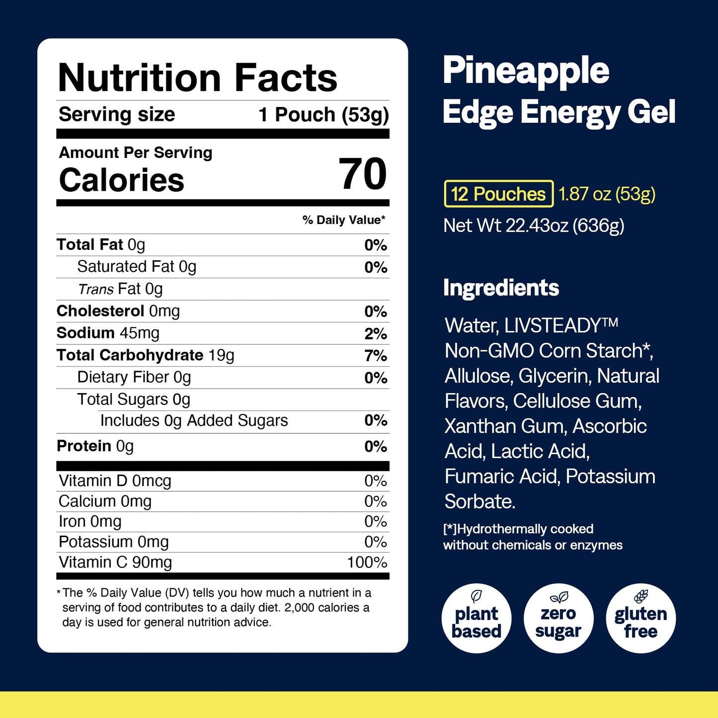 UCAN Edge Energy Gel Shots, Variety Pack (12, 2 Ounce Packets) for Running, Training, Workouts, Fitness, Cycling, Crossfit | Sugar-Free, Vegan, & Keto Friendly Energy