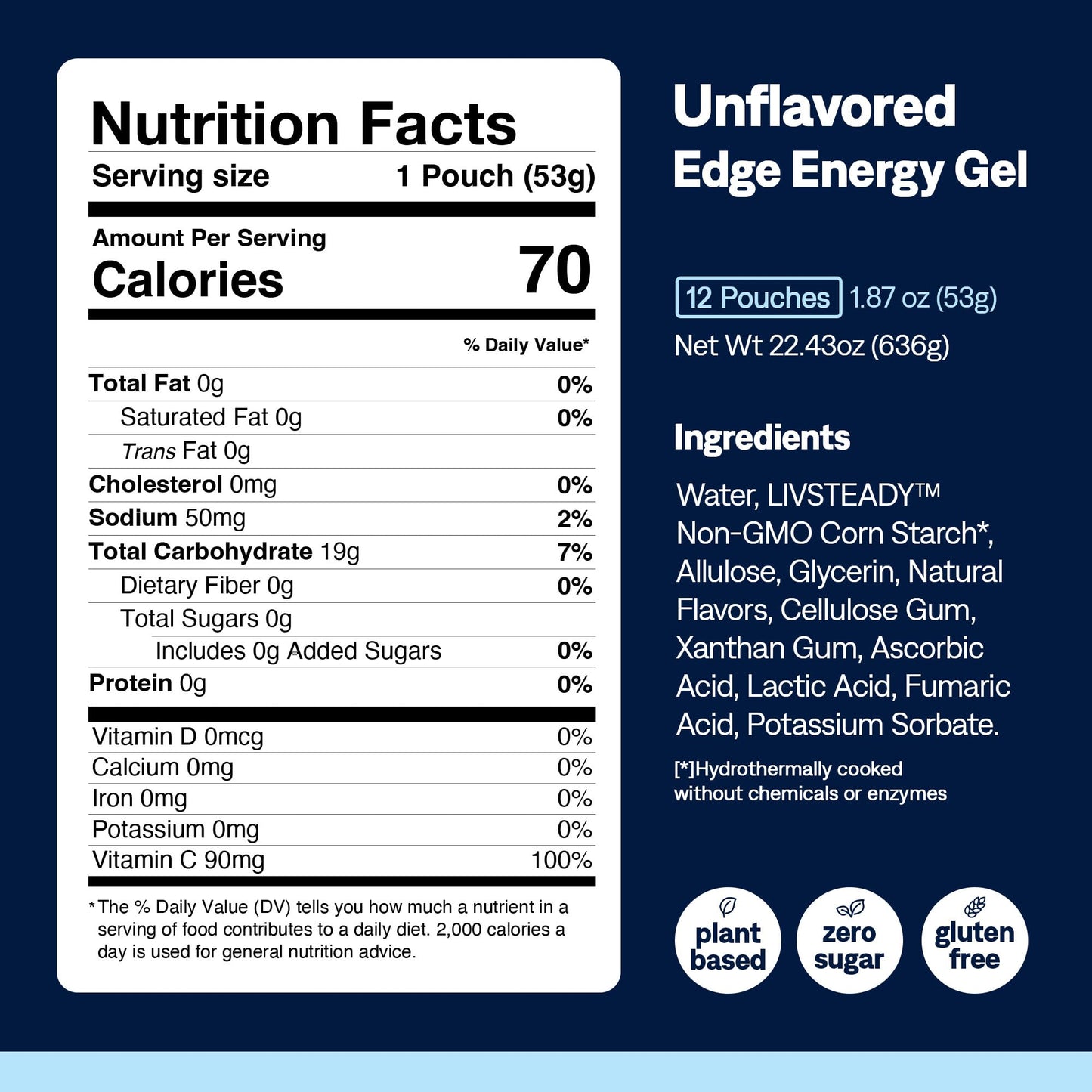 UCAN Edge Energy Gel Shots, Variety Pack (12, 2 Ounce Packets) for Running, Training, Workouts, Fitness, Cycling, Crossfit | Sugar-Free, Vegan, & Keto Friendly Energy