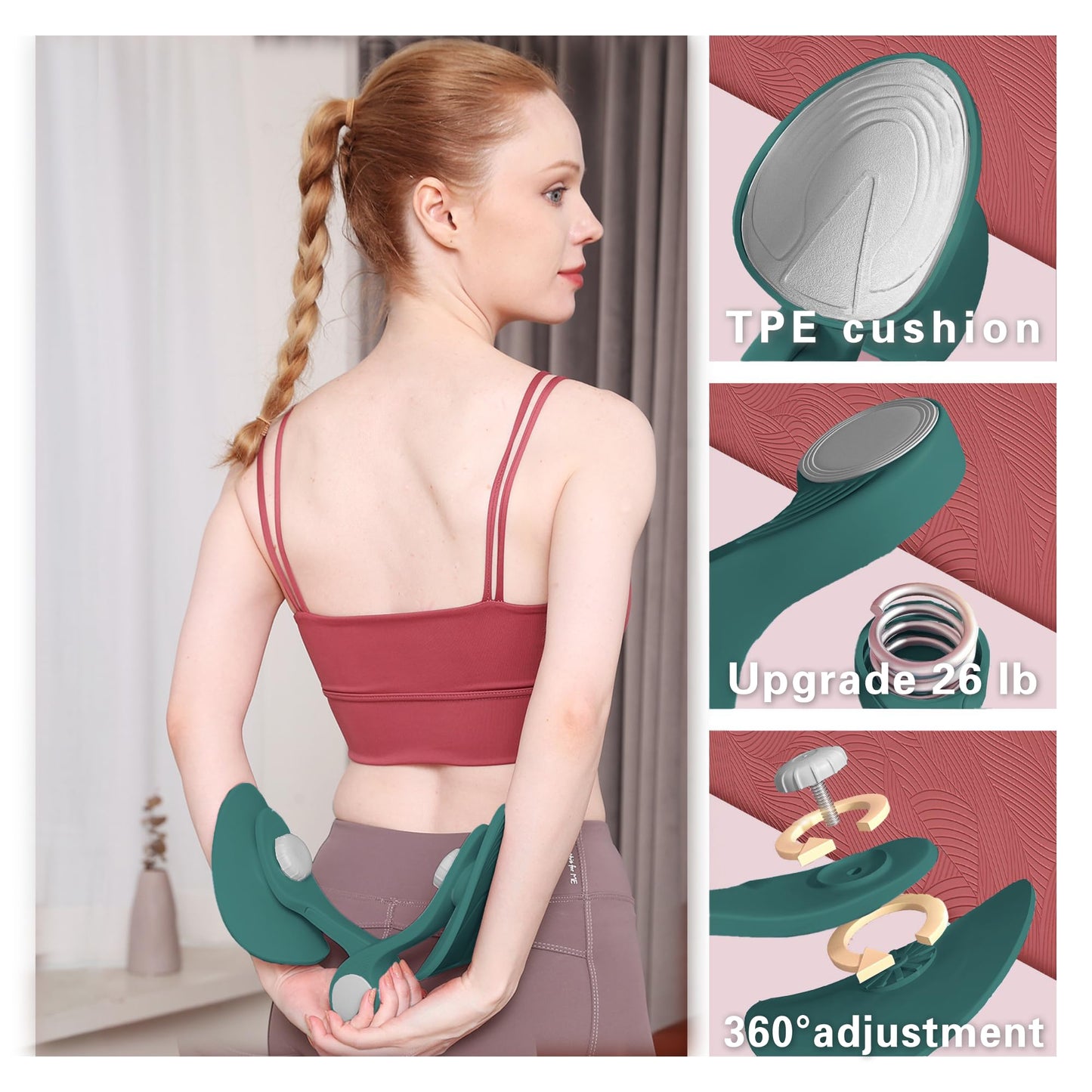 Thigh Trainer - Thigh Exerciser & Toner for Women, Inner Thigh Workout Equipment with 26lbs Resistance, Kegel Exercise Tool for Pelvic Floor & Thigh Tightening (Upgraded)