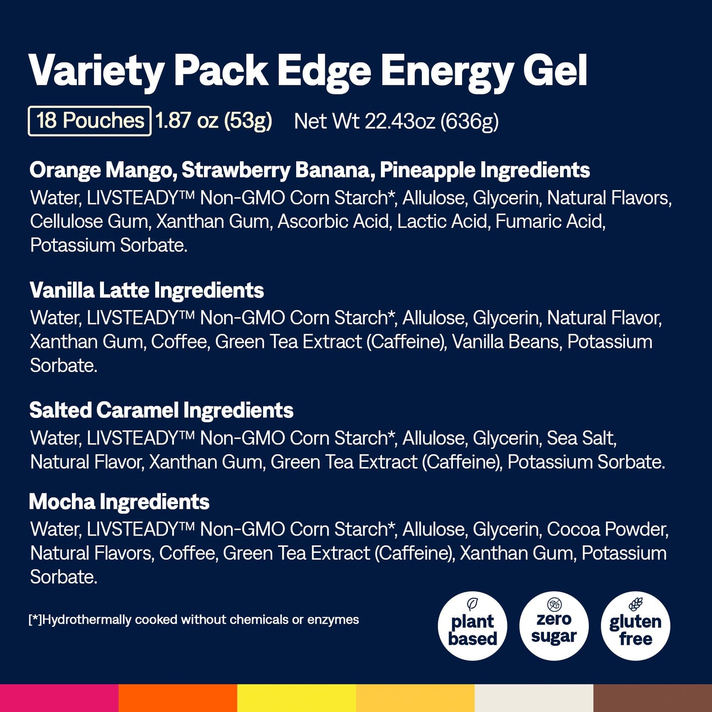UCAN Edge Energy Gel Shots, Variety Pack (12, 2 Ounce Packets) for Running, Training, Workouts, Fitness, Cycling, Crossfit | Sugar-Free, Vegan, & Keto Friendly Energy