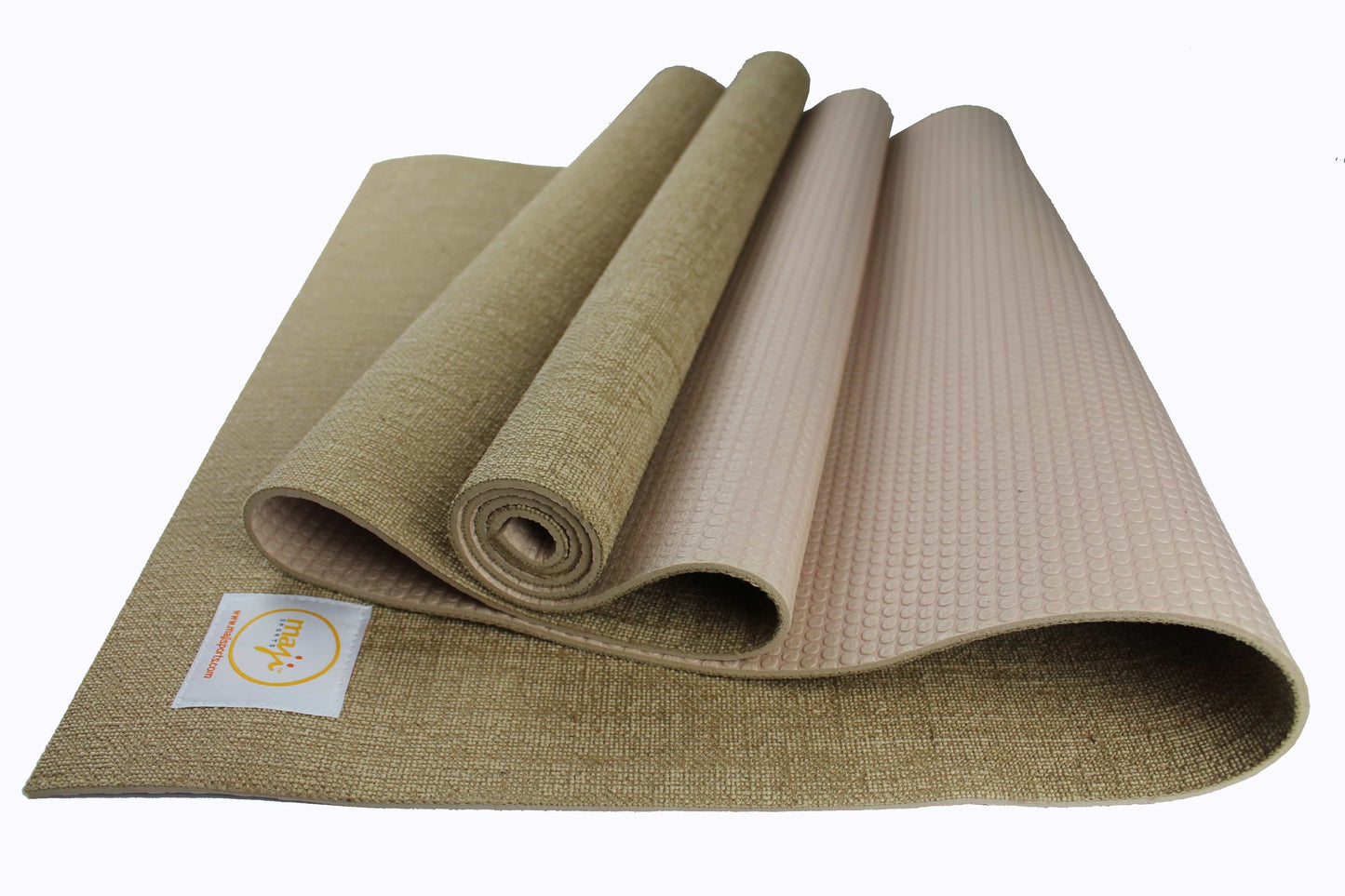 Jute Premium ECO Fitness, pilates, Yoga Mat + Foot Massager - 7.5 X 17.5 cm