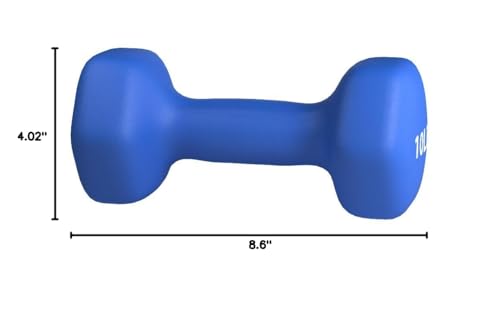 Amazon Basics Neoprene Dumbbell Hand Weights for Exercise and Muscle Toning