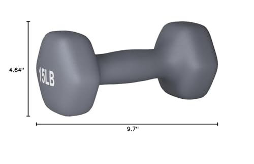 Amazon Basics Neoprene Dumbbell Hand Weights for Exercise and Muscle Toning
