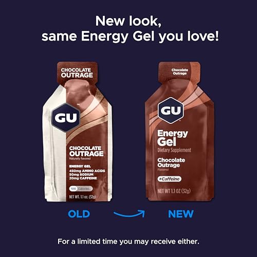 GU Energy Original Sports Nutrition Energy Gel, Vegan, Gluten-Free, Kosher, and Dairy-Free On-the-Go Energy for Any Workout, 24-Count, Assorted Fruity Flavors
