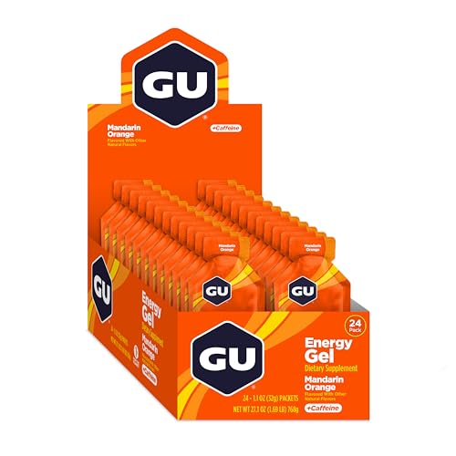GU Energy Original Sports Nutrition Energy Gel, Vegan, Gluten-Free, Kosher, and Dairy-Free On-the-Go Energy for Any Workout, 24-Count, Assorted Fruity Flavors