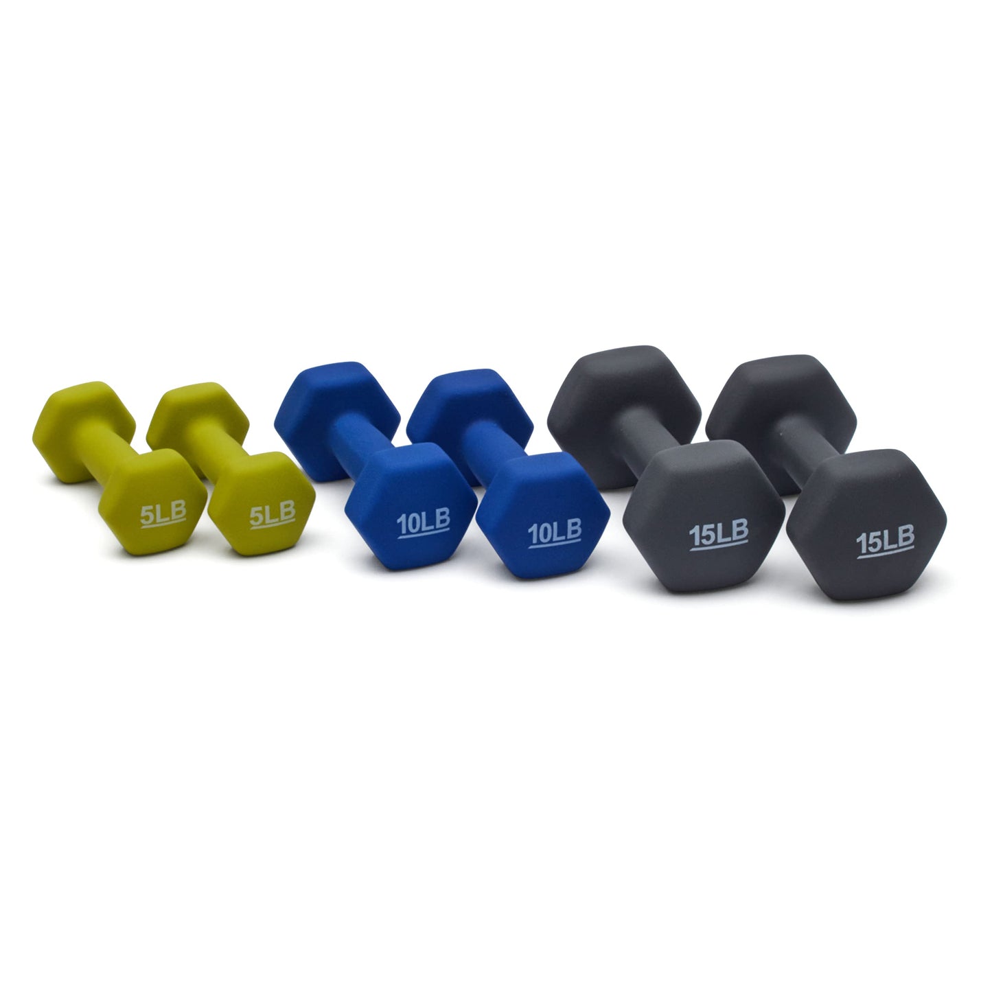 Amazon Basics Neoprene Dumbbell Hand Weights for Exercise and Muscle Toning