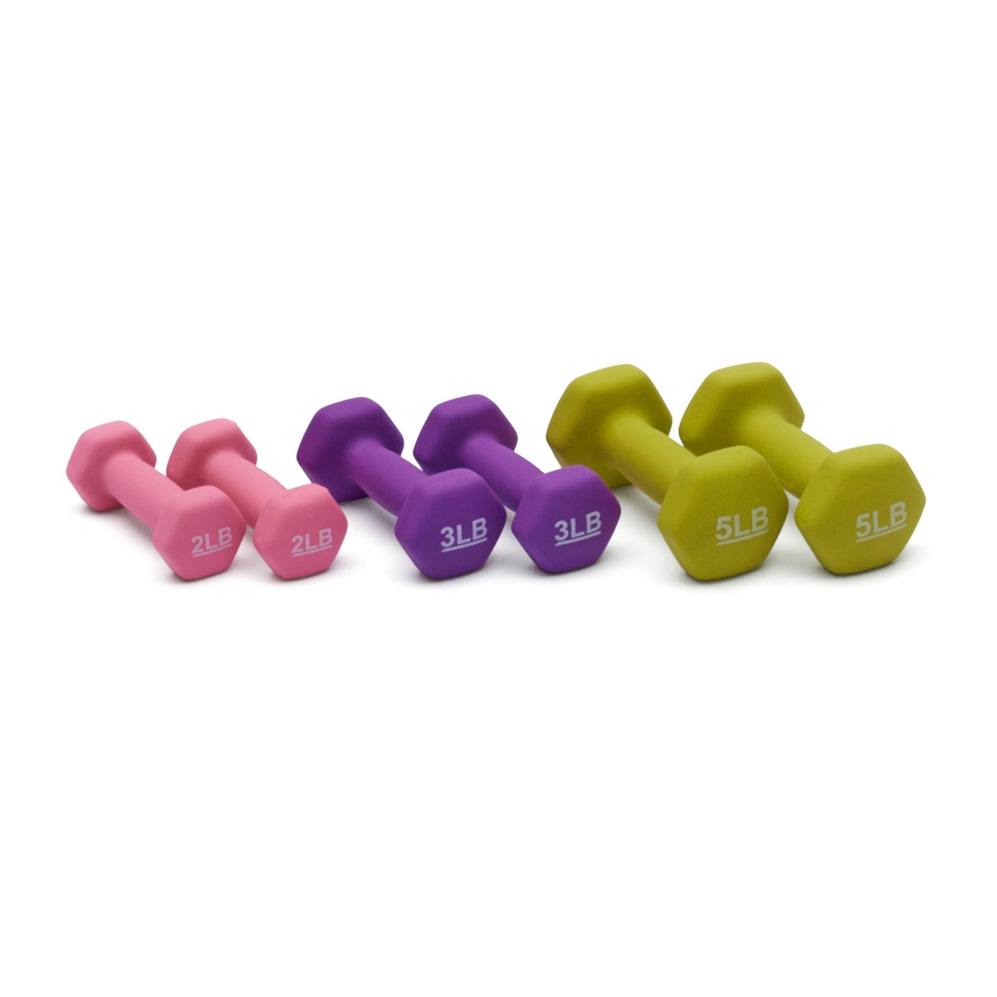 Amazon Basics Neoprene Dumbbell Hand Weights for Exercise and Muscle Toning