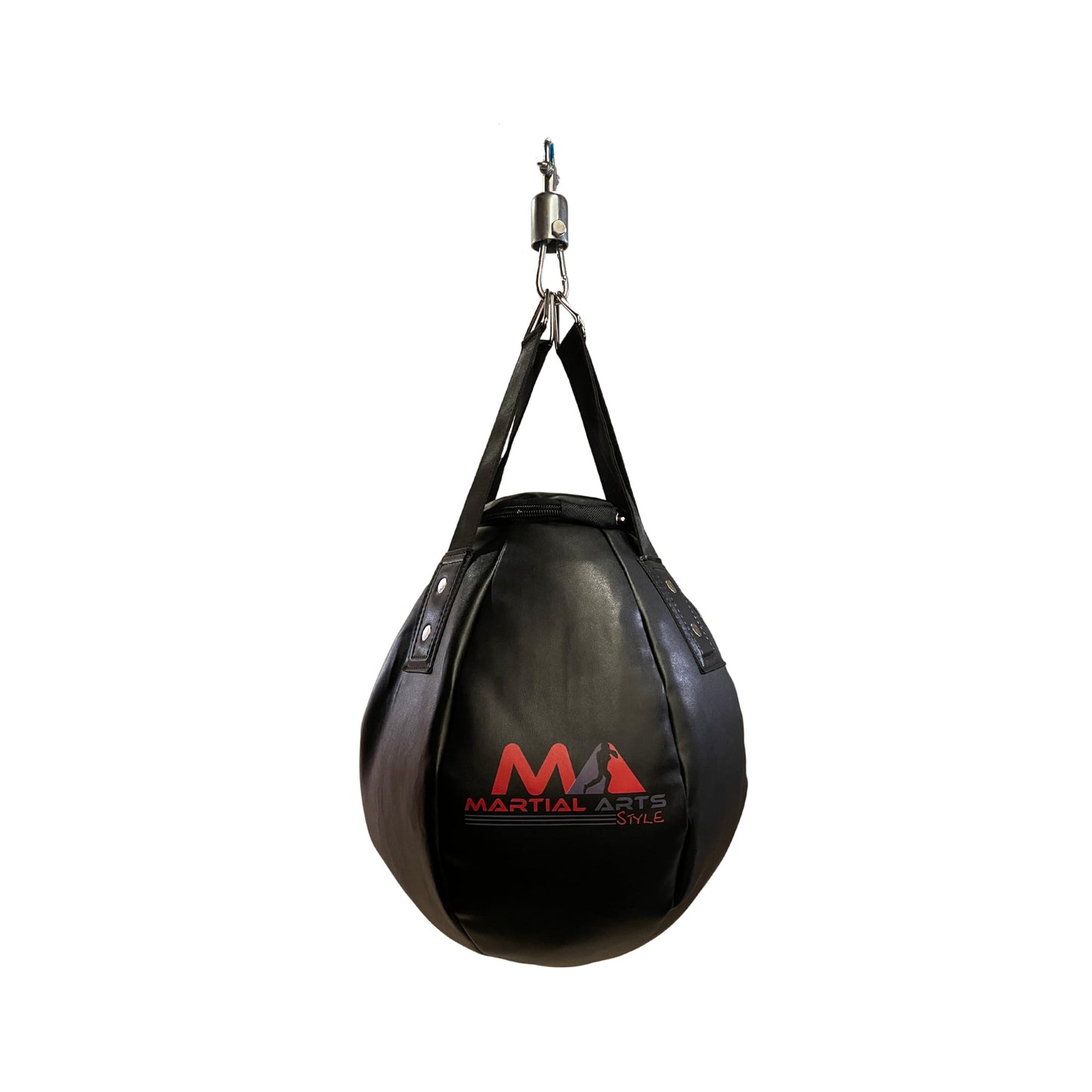 Wrecking Ball Punching Bag, Professional Boxing Teardrop Body Snatcher Bag for Training MMA Kickboxing Muay Thai, Round Shaped Heavy Bag (Unfilled)
