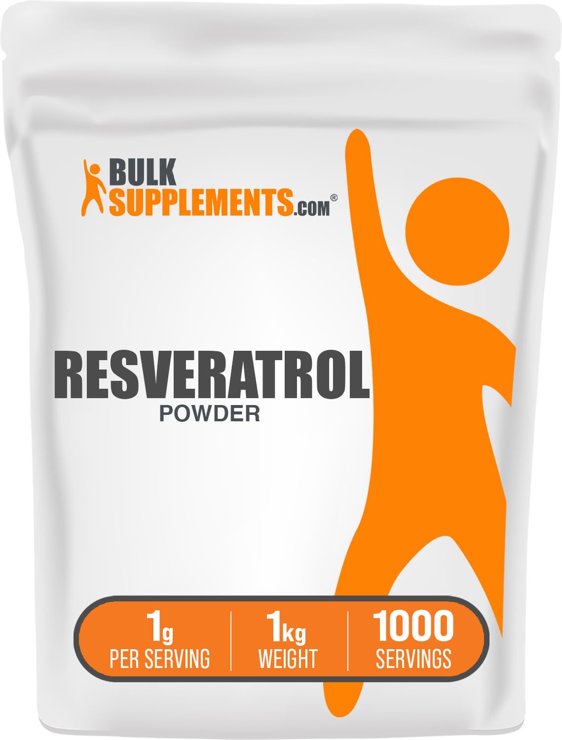 BulkSupplements.com Resveratrol Powder - Resveratrol Supplement, from Polygonum Cuspidatum - Antioxidant, Gluten Free, 1g per Serving, 25g (0.88 oz) (Pack of 1)