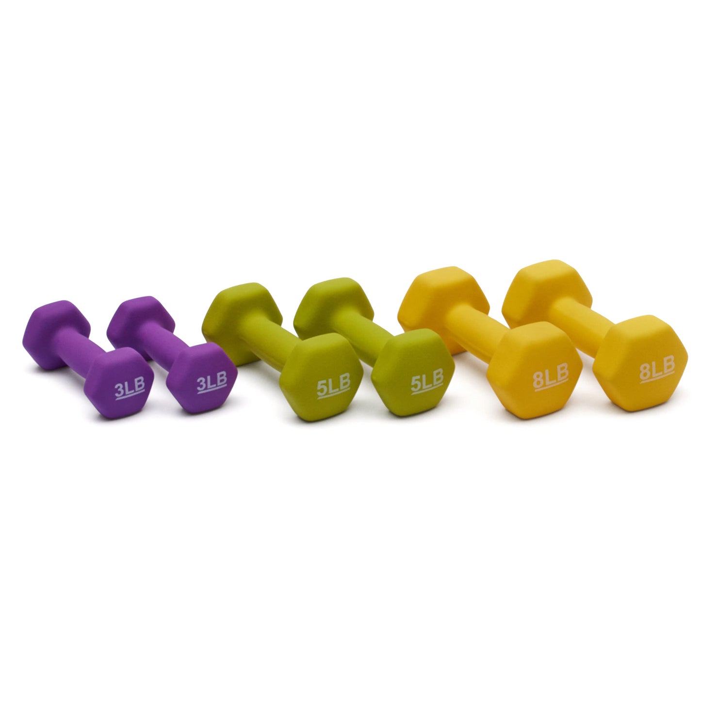 Amazon Basics Neoprene Dumbbell Hand Weights for Exercise and Muscle Toning
