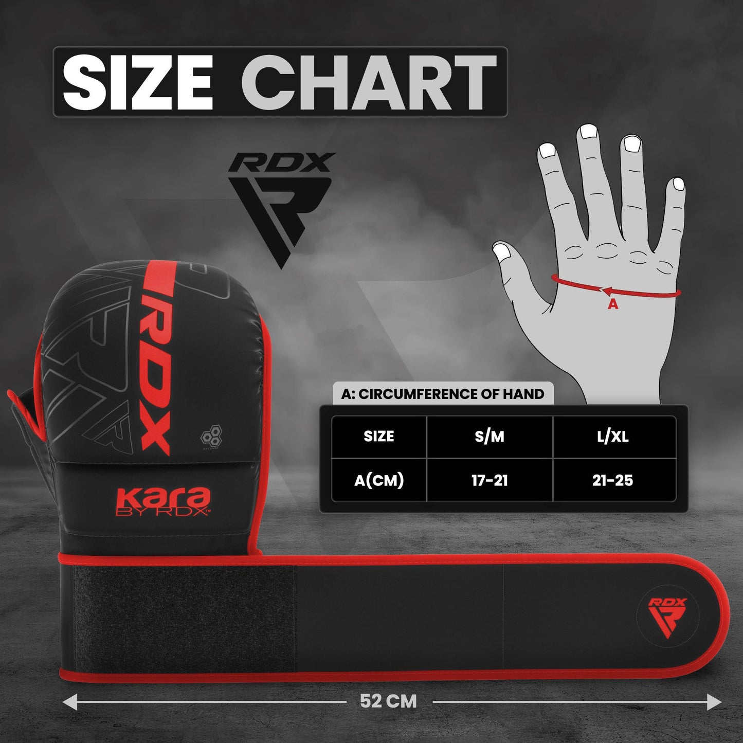 RDX MMA Gloves Sparring Grappling, Hybrid Open Palm Martial Arts Mitts Men Women, Maya Hide Leather Wrist Support, Cage Fighting Combat Sports Boxing Glove Training, Muay Thai, Punching Bag Kickboxing