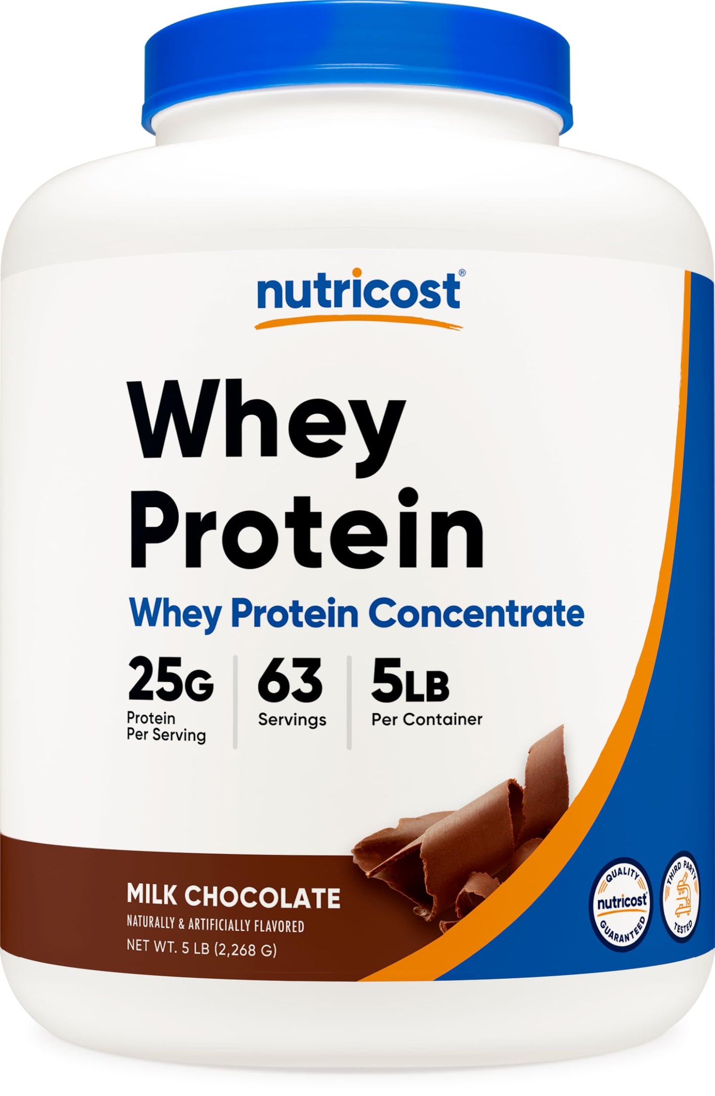 Nutricost Whey Protein Powder, Unflavored, 5 pounds - from Whey Protein Concentrate