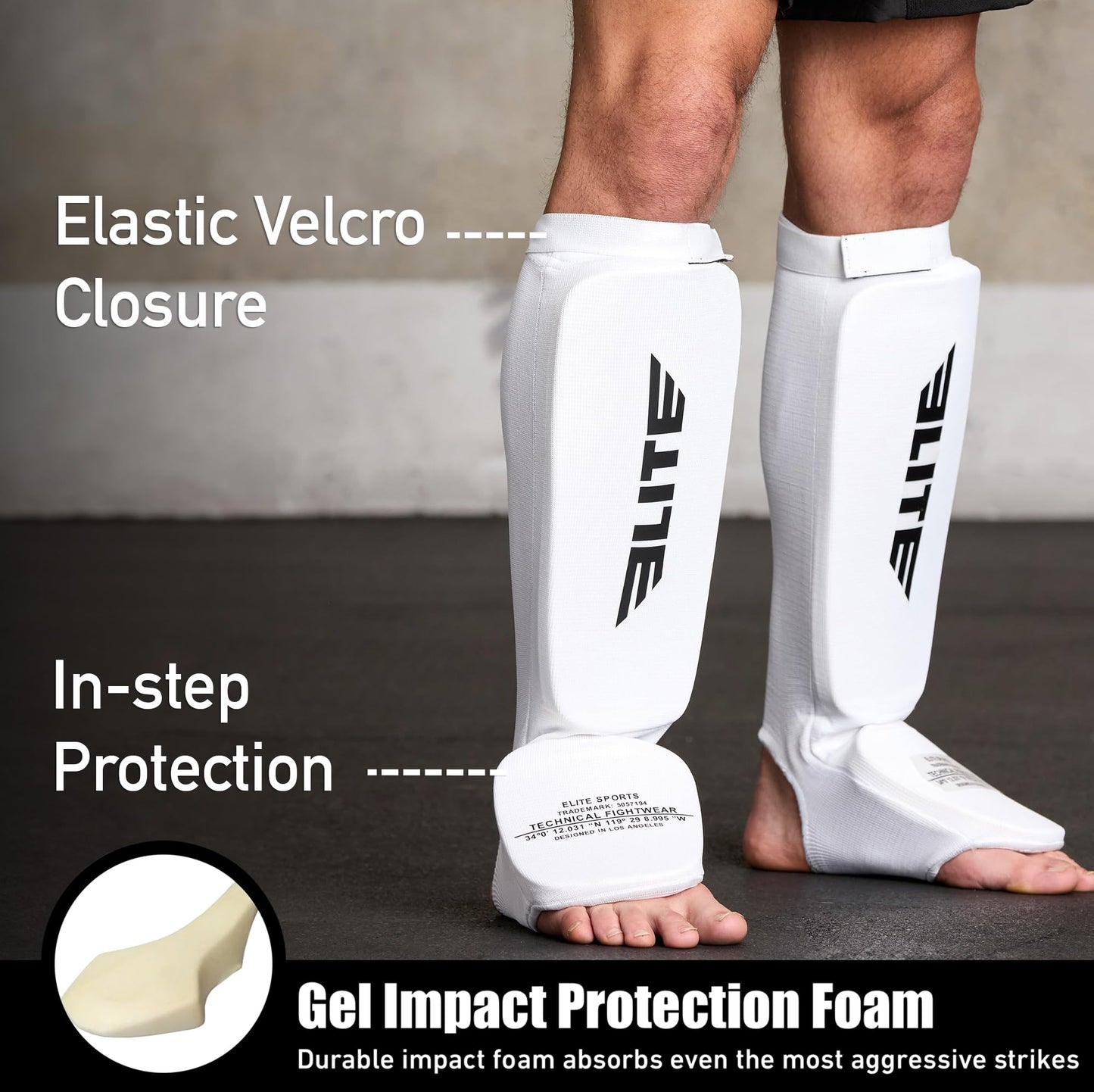 MMA Shin Pads for Muay Thai and Kickboxing, Protective Shin Guards with Instep Guard for Sparring and Training, for Adults, Kids, and Youth
