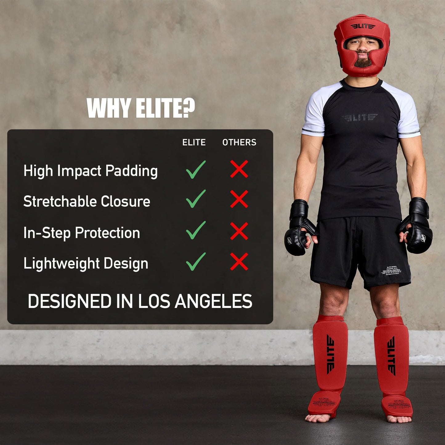 MMA Shin Pads for Muay Thai and Kickboxing, Protective Shin Guards with Instep Guard for Sparring and Training, for Adults, Kids, and Youth