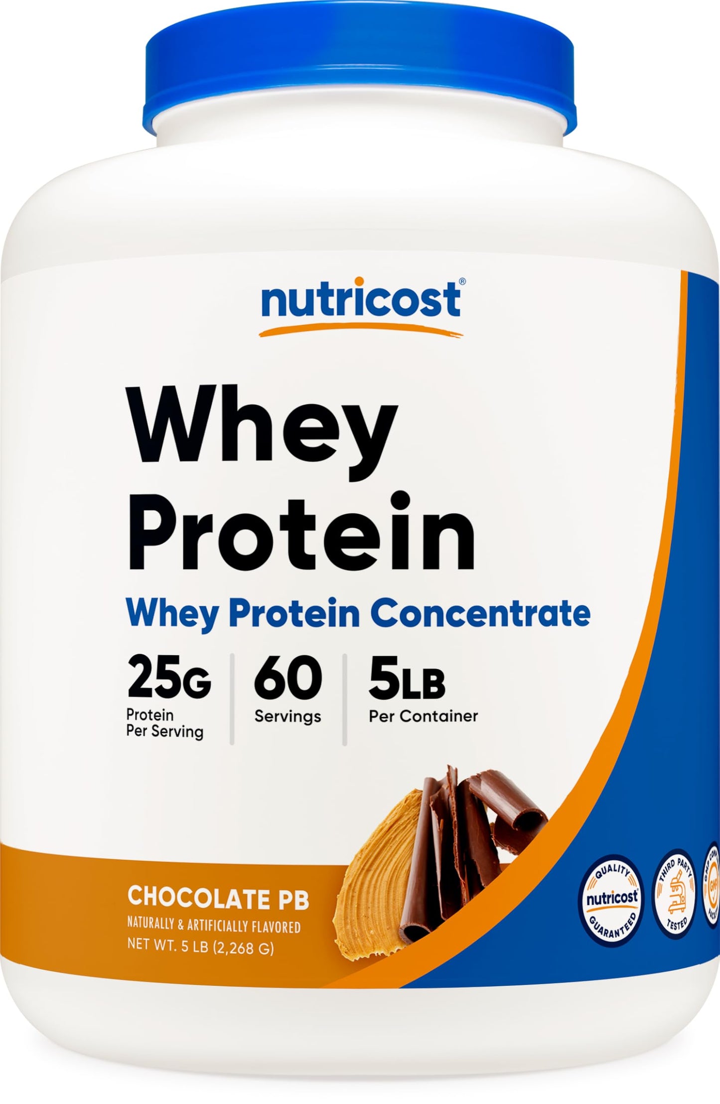 Nutricost Whey Protein Powder, Unflavored, 5 pounds - from Whey Protein Concentrate