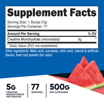 Nutricost Creatine Monohydrate Micronized Powder 500G, 5000mg Per Serv (5g) - 100 Servings, 17.9 Oz