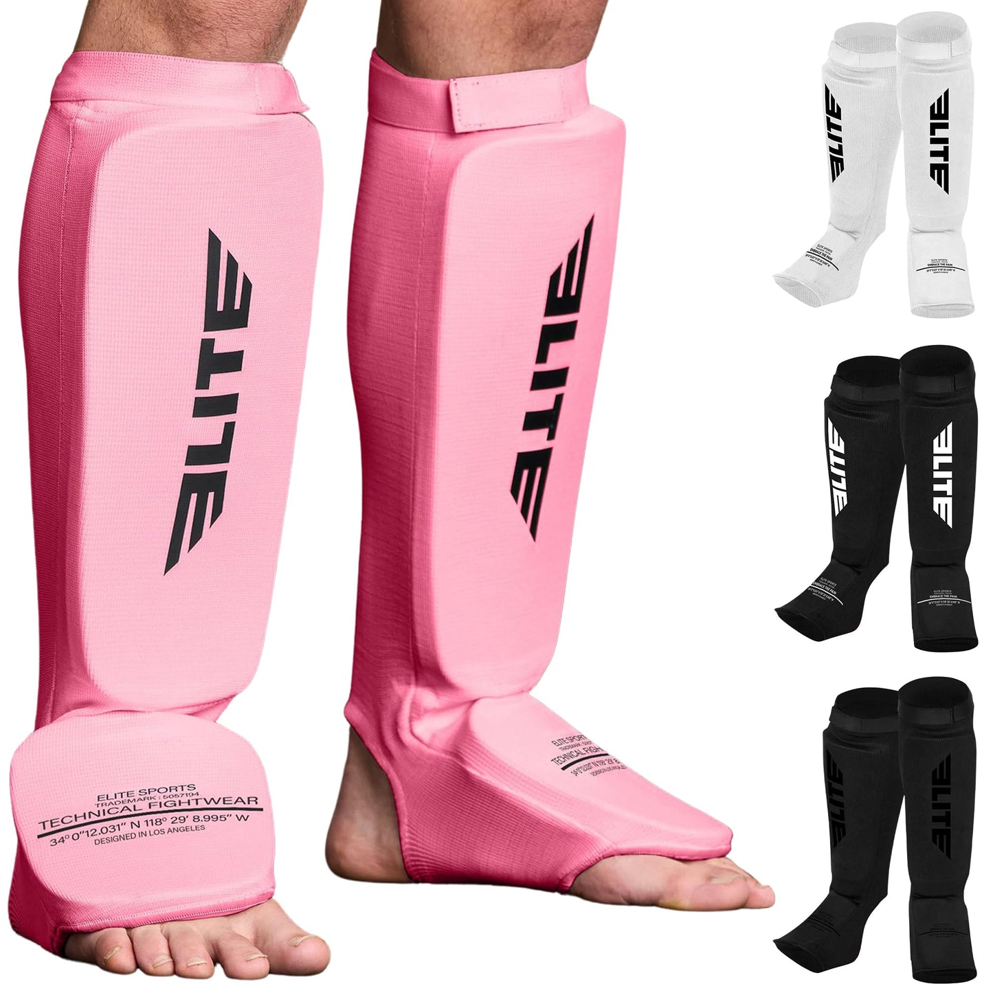 MMA Shin Pads for Muay Thai and Kickboxing, Protective Shin Guards with Instep Guard for Sparring and Training, for Adults, Kids, and Youth