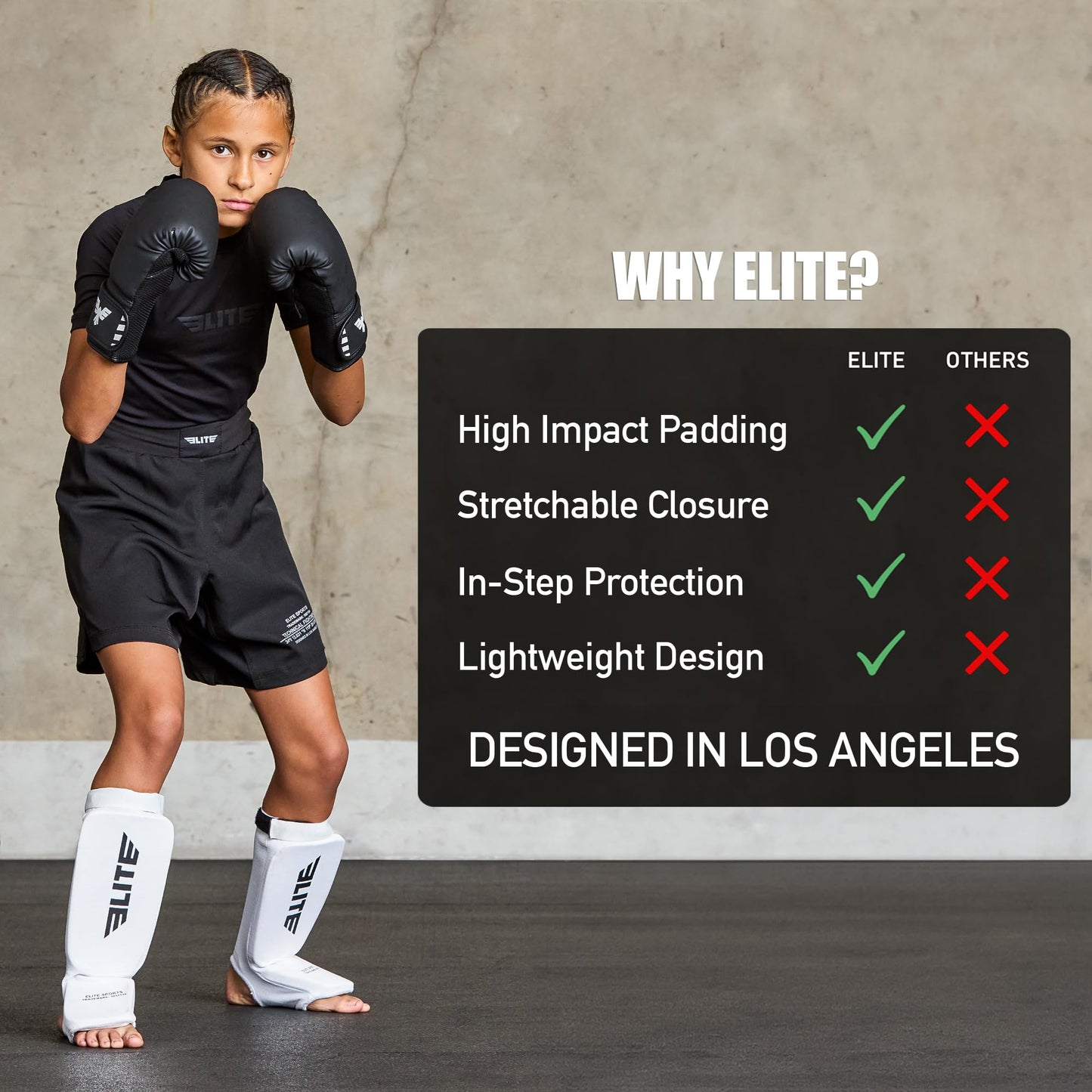 MMA Shin Pads for Muay Thai and Kickboxing, Protective Shin Guards with Instep Guard for Sparring and Training, for Adults, Kids, and Youth