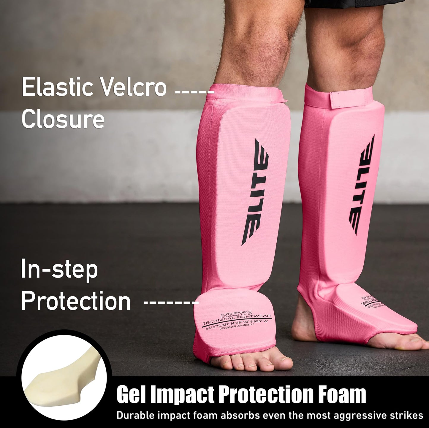 MMA Shin Pads for Muay Thai and Kickboxing, Protective Shin Guards with Instep Guard for Sparring and Training, for Adults, Kids, and Youth