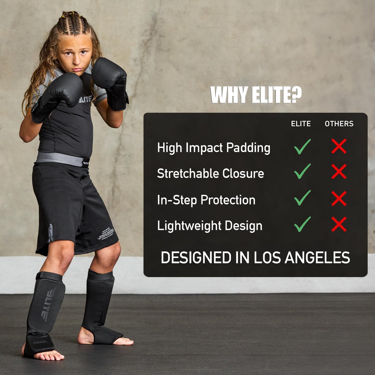 MMA Shin Pads for Muay Thai and Kickboxing, Protective Shin Guards with Instep Guard for Sparring and Training, for Adults, Kids, and Youth
