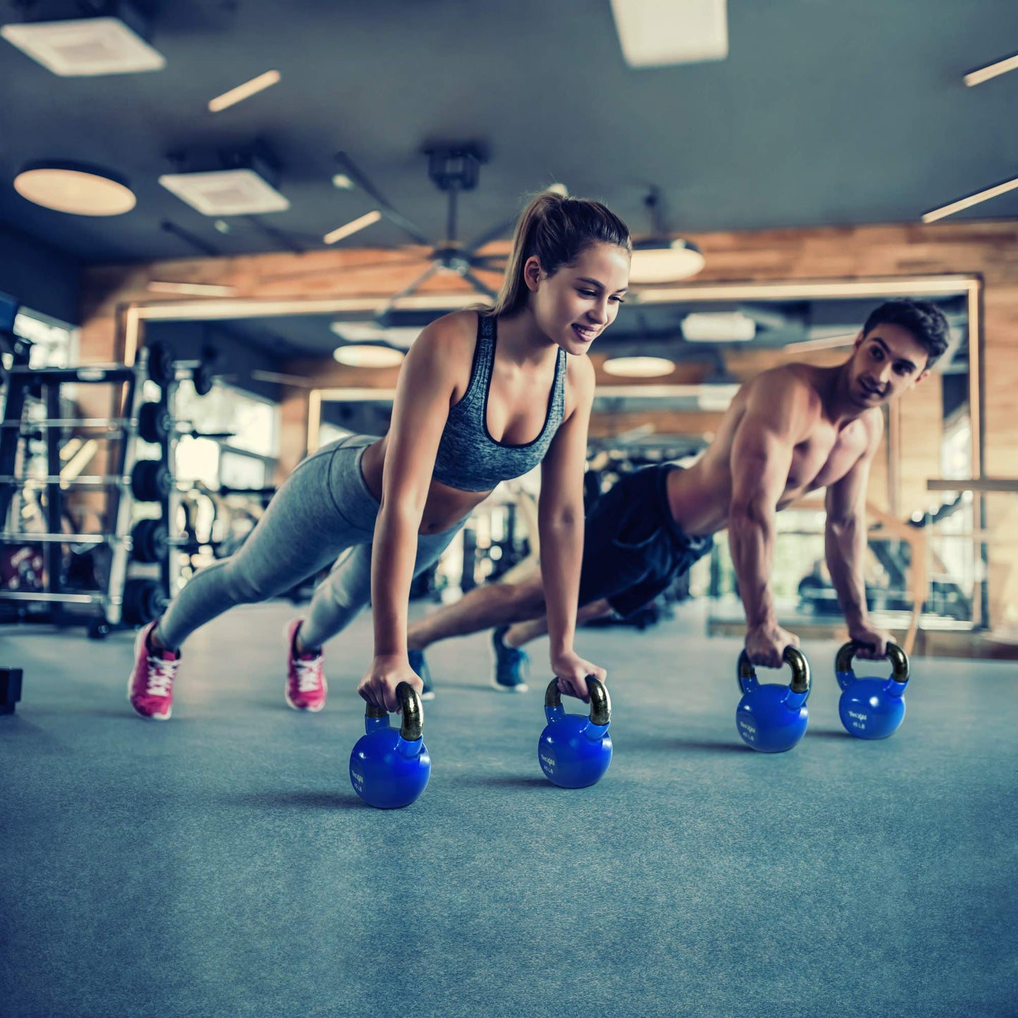 Yes4All Kettlebell, Vinyl Coated Kettlebell Cast Iron Sets with Stable Flat Bottom for Full Body Workout, Push up, Grip Strength Training & Weights Exercises