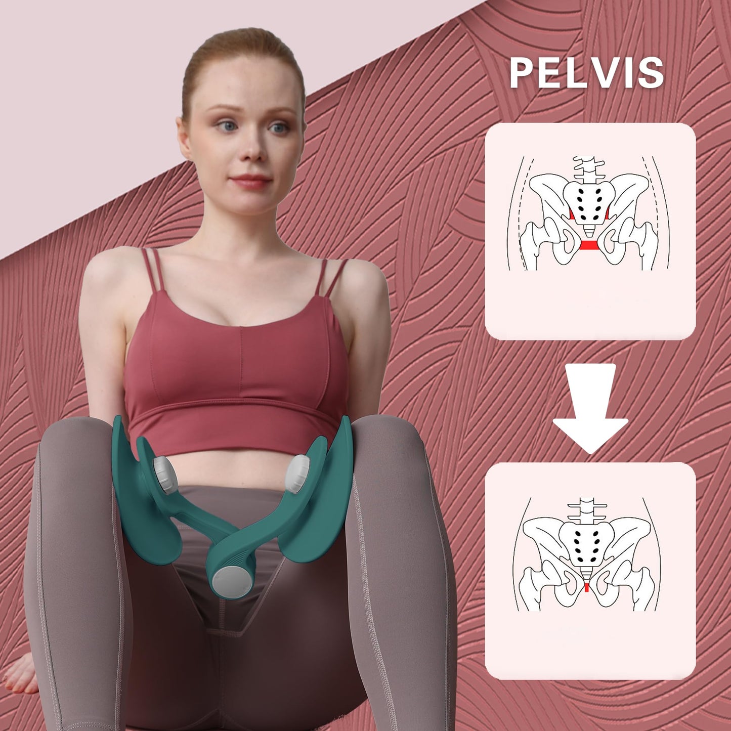Thigh Trainer - Thigh Exerciser & Toner for Women, Inner Thigh Workout Equipment with 26lbs Resistance, Kegel Exercise Tool for Pelvic Floor & Thigh Tightening (Upgraded)
