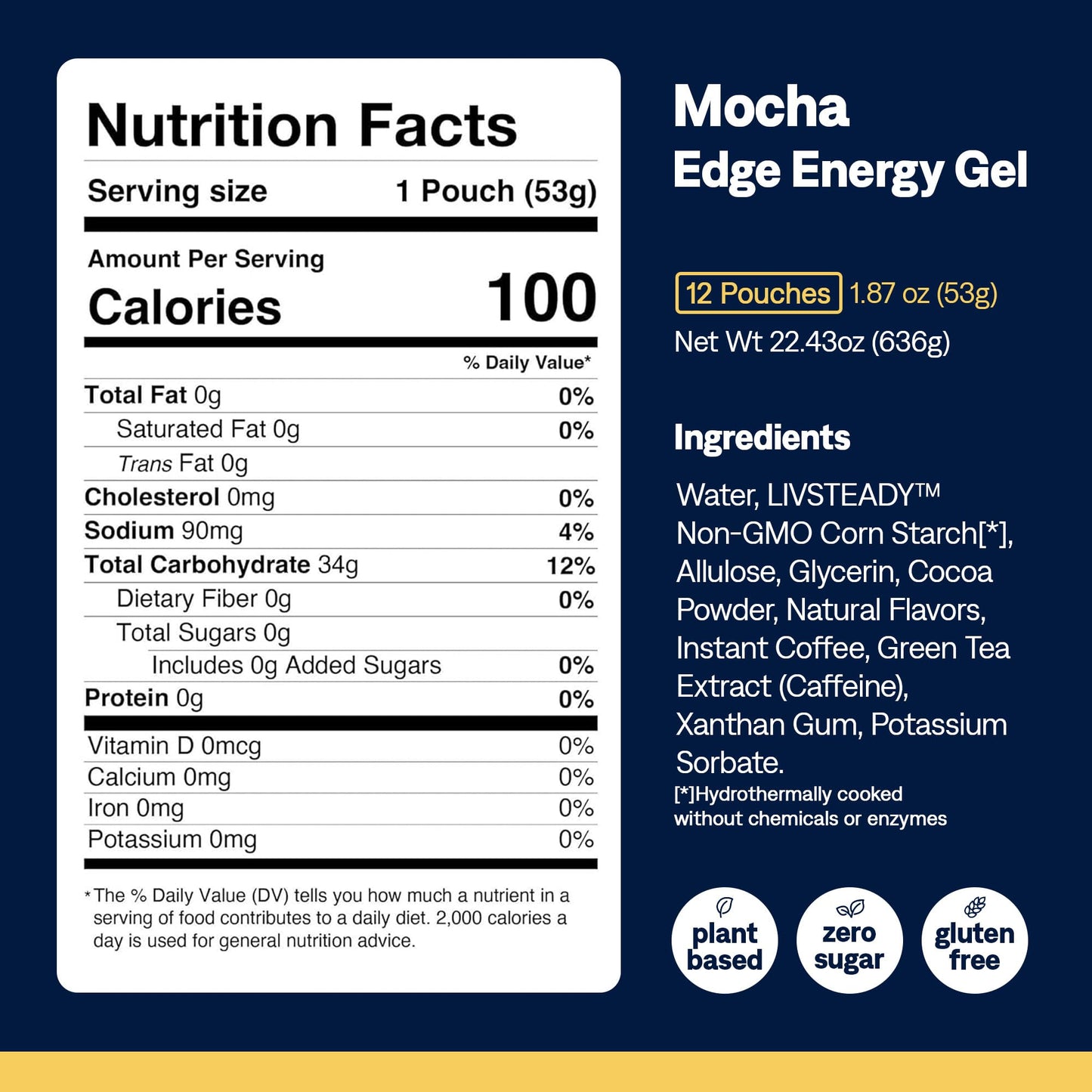 UCAN Edge Energy Gel Shots, Variety Pack (12, 2 Ounce Packets) for Running, Training, Workouts, Fitness, Cycling, Crossfit | Sugar-Free, Vegan, & Keto Friendly Energy