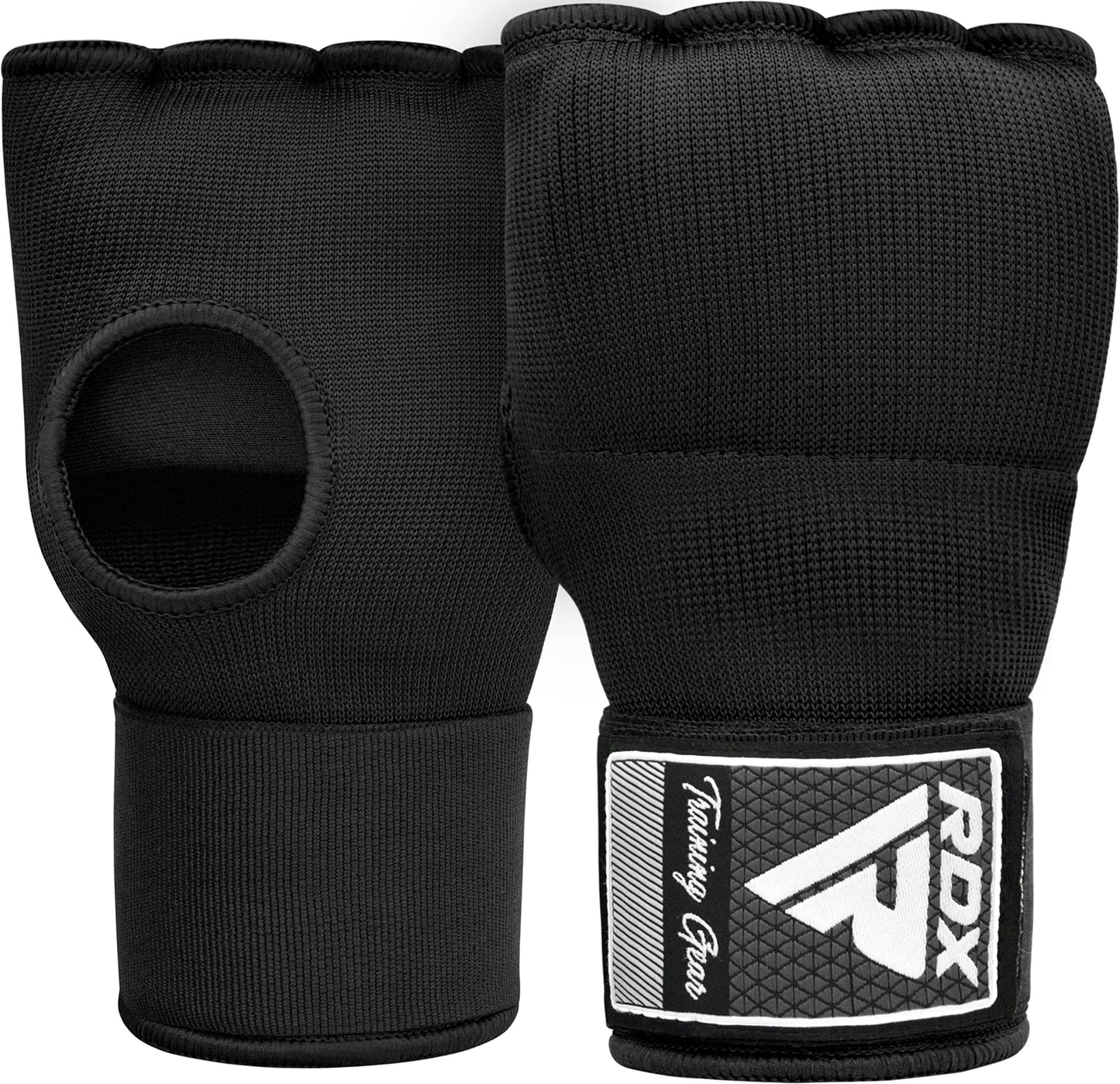 RDX Gel Boxing Hand Wraps Inner Gloves Men Women, Quick 100cm Long Wrist Straps, Elasticated Padded Fist Under Mitts Protection, Muay Thai MMA Kickboxing Martial Arts